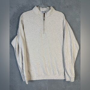 Peter Millar cream Zip Up Sweater Classic Style
